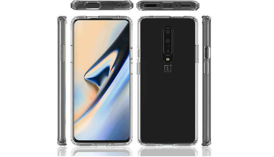 OnePlus 7 য়ের কেস রেন্ডার থেকে ফোনের ভার্টিকাল ট্রিপেল ক্যামেরা সেটআপ দেখা গেছে