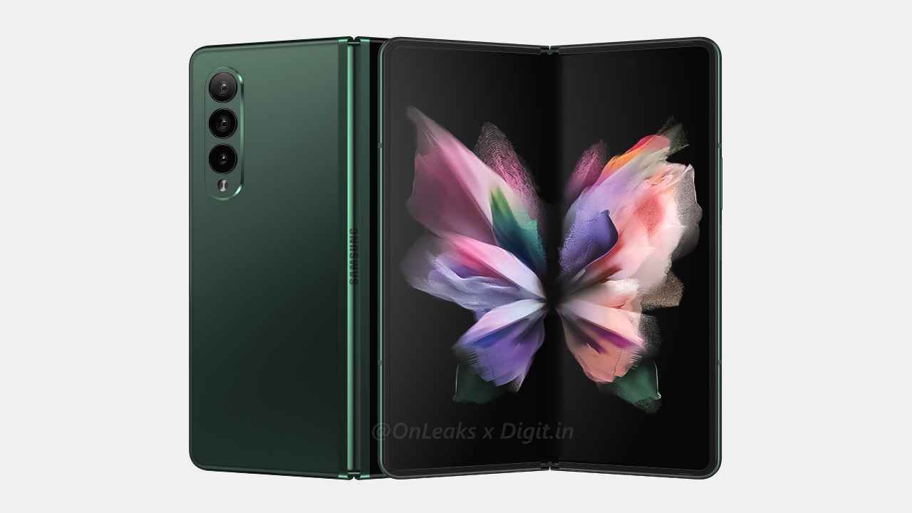 Exclusive Video: Samsung Galaxy Z Fold 3 with S Pen support and in-display camera leaked in renders