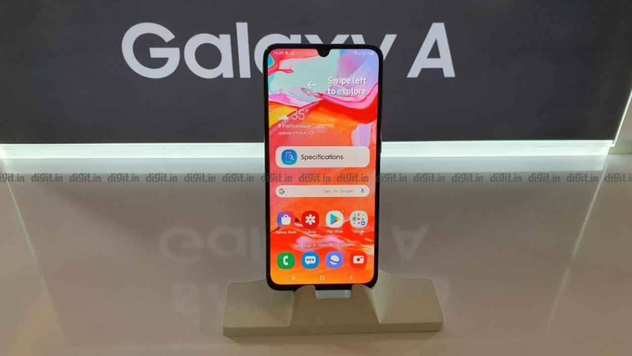 Android 10 based One UI 2.0 update starts rolling out to the Galaxy A70