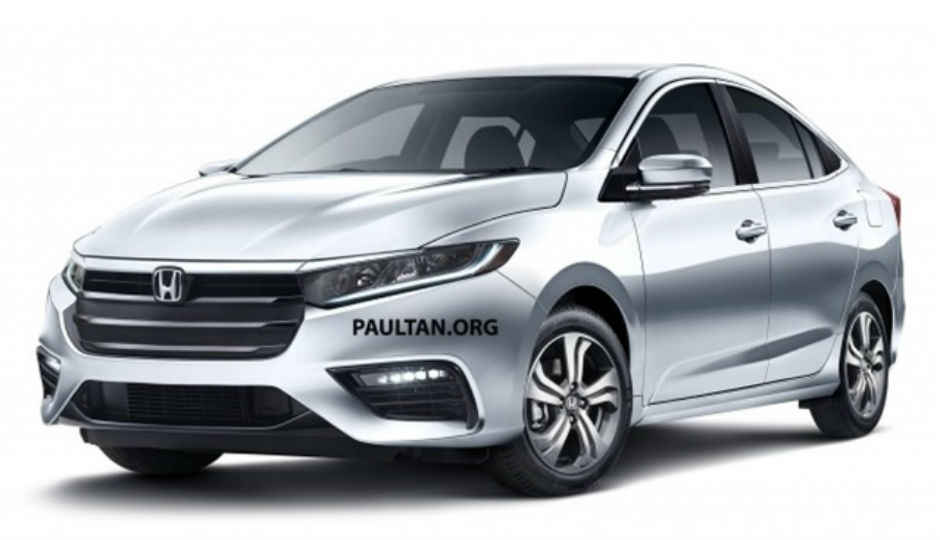 2019 Honda City के फर्स्ट रेंडर से लुक और डिजाइन का खुलासा