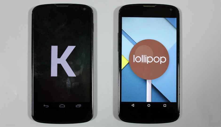 Android Lollipop vs KitKat on Nexus 4