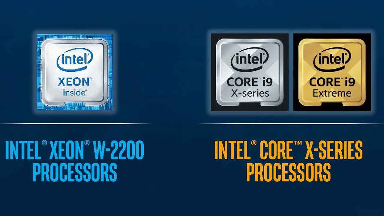 Intel announces new Xeon W-2200 and Core-X series processors