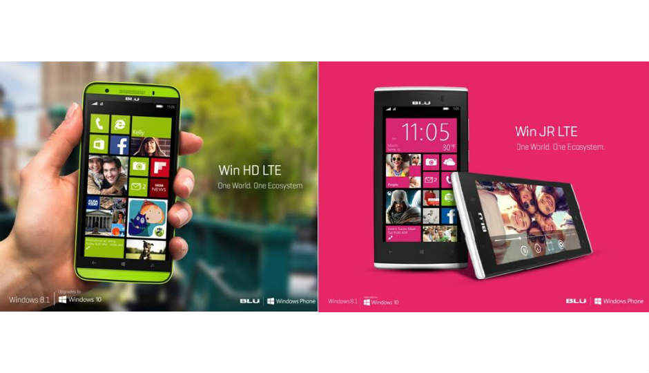 BLU launches two new 4G capable Windows phones in India