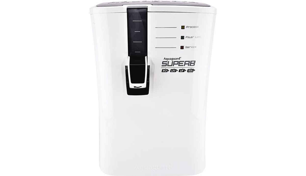 Aquaguard Superb 6.5 L RO + UV +UF Water Purifier (Black and White) 