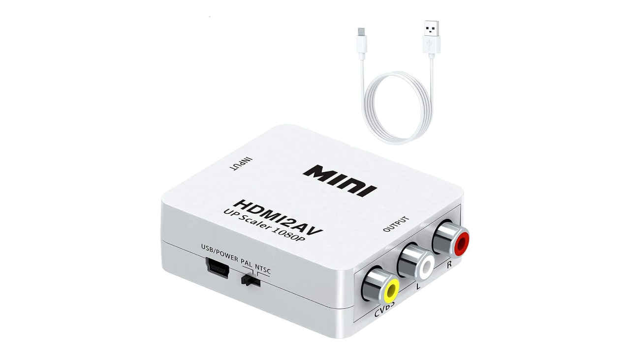 Top HDMI to AV connectors to connect HDMI devices to old TVs or DVD players