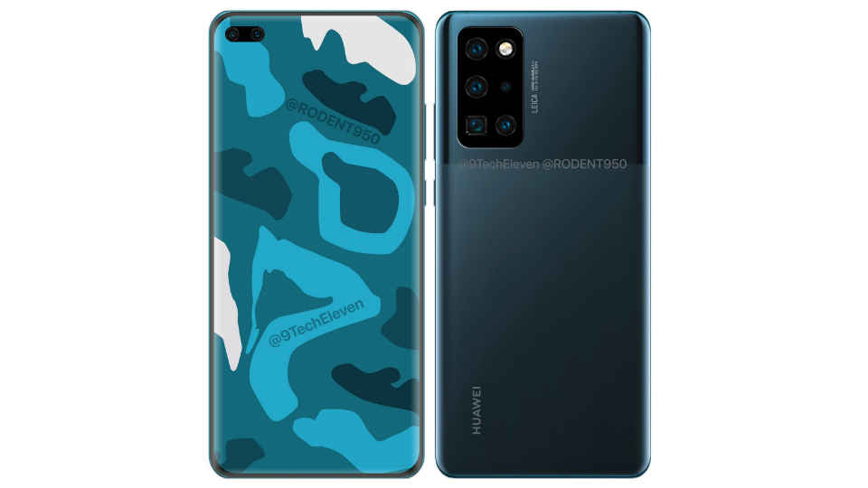 Huawei P40 Pro का रेंडर आया सामने, पेंटा कैमरा सेटअप से हो सकता है लैस