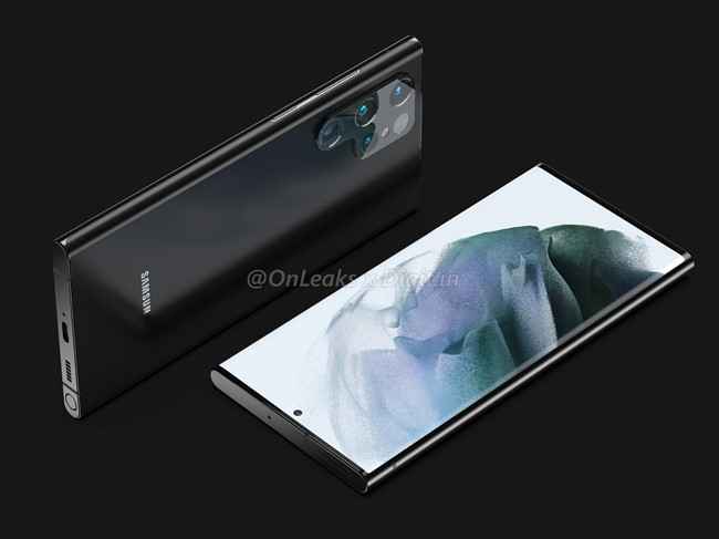 S Pen筆槽 + 四方機身很 Note：OnLeaks 放出 Samsung Galaxy S22 Ultra 渲染圖；P型相機怪美的！ 2