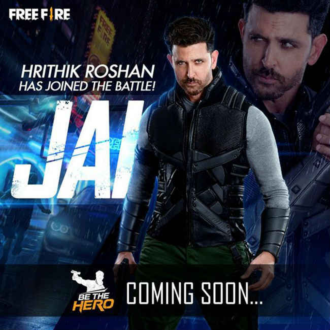 Garena Free Fire's new character is called Jai and is based on Hritik Roshan