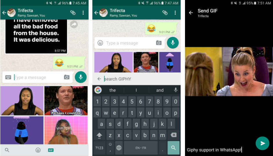 WhatsApp adds supports for GIF sharing and increased media sharing limit