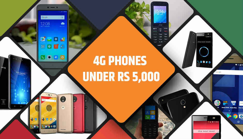 Best 4G phones under Rs 5,000 Best 4G phones under Rs 5,000