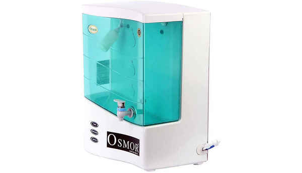 Osmor SUPER PRO SMART ALKALINE +TDS CONTROLLER+ UF RO 10 L RO + UF Water Purifier (White)