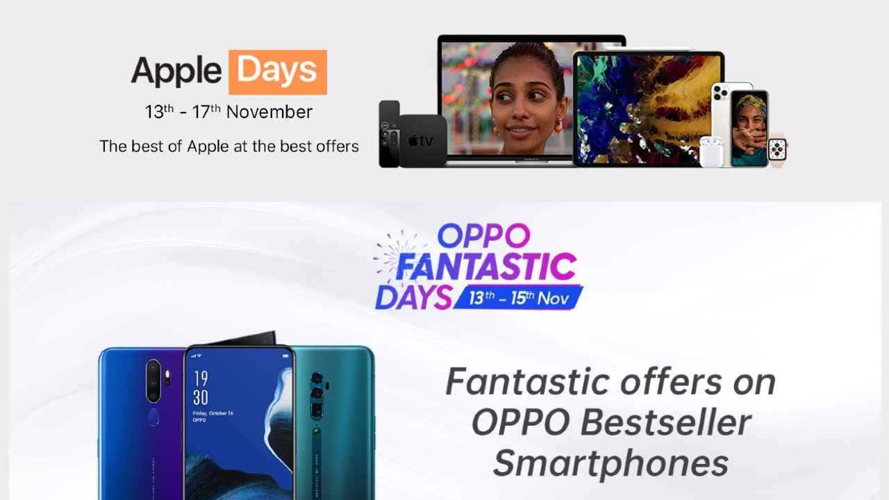 Apple Days, Oppo Fantastic Days on Amazon.in: Offers, discounts and more