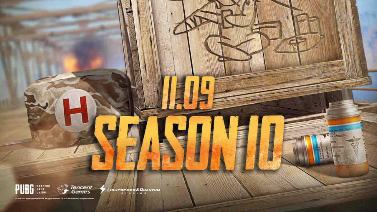 PUBG Mobile Season 10 will be available from November 9