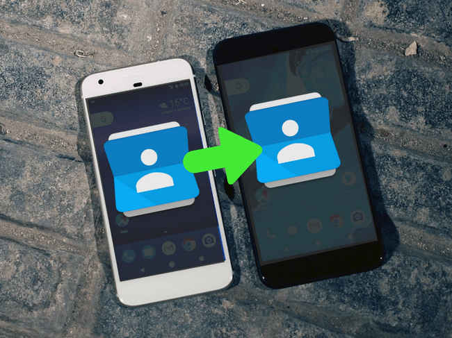 Android to android contact transfer