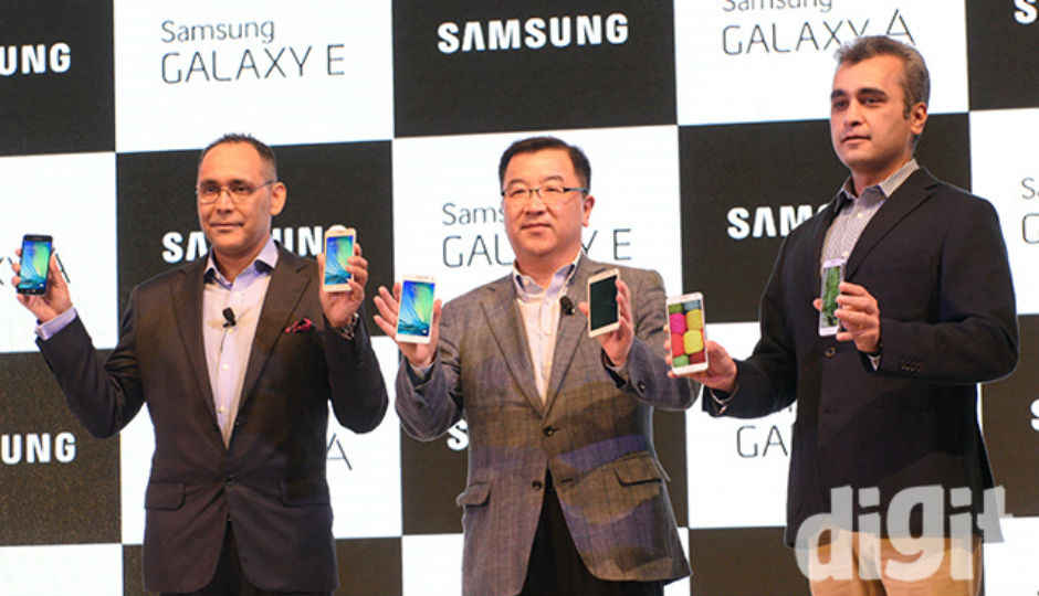 Samsung launches Galaxy A3, A5, E5 and E7 mid-range smartphones in India