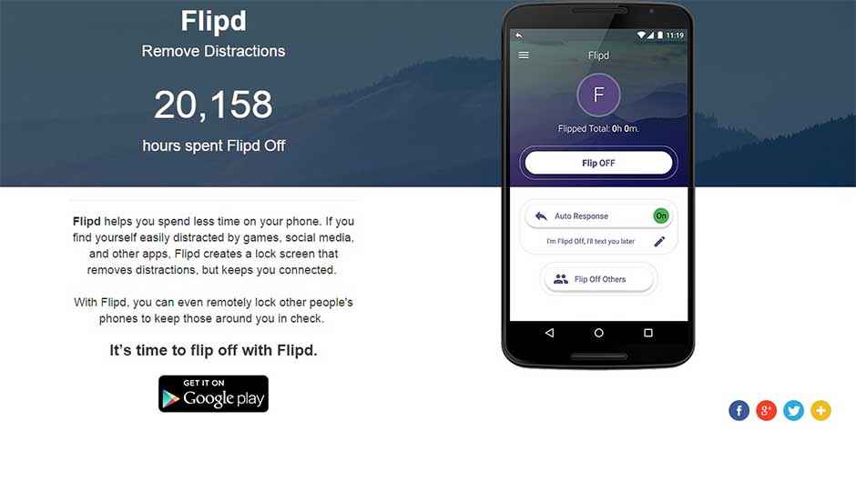 Flipd Android app removes distractions & checks phone addiction