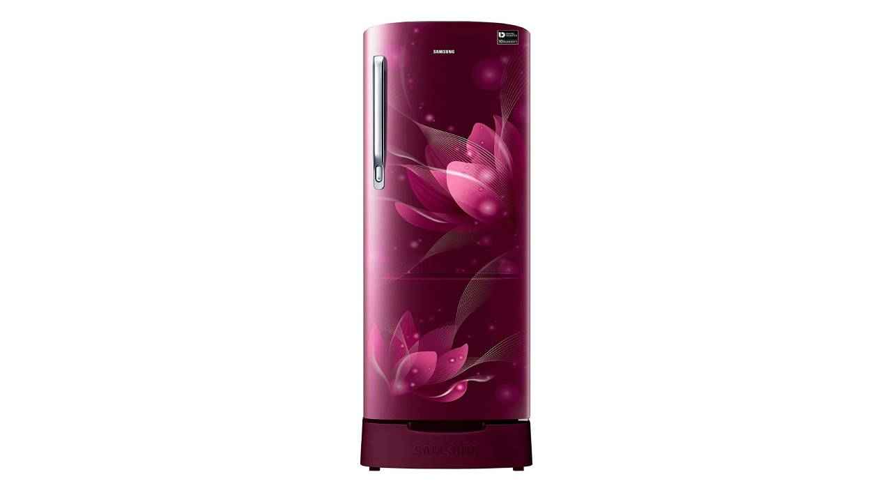 Four compact single door refrigerators with less than 200L capacity