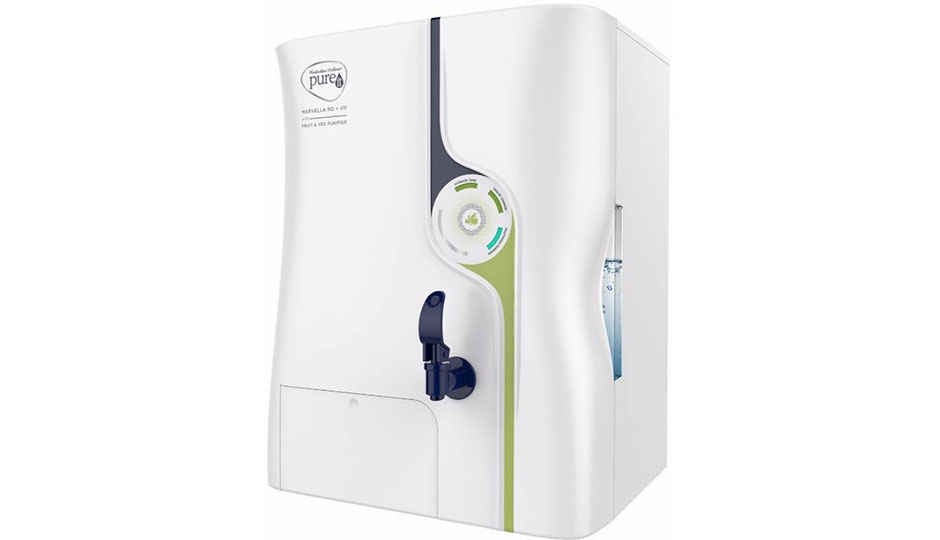 Pureit Marvella with Fruit and Veg Purifier 8 L RO + UV Water Purifier (White, Blue)