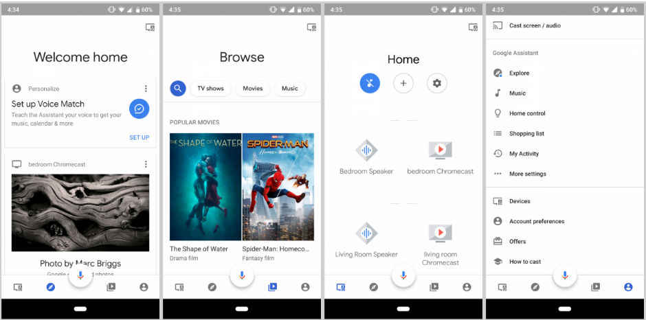  Google  Home  app with Material Design  in works Report 