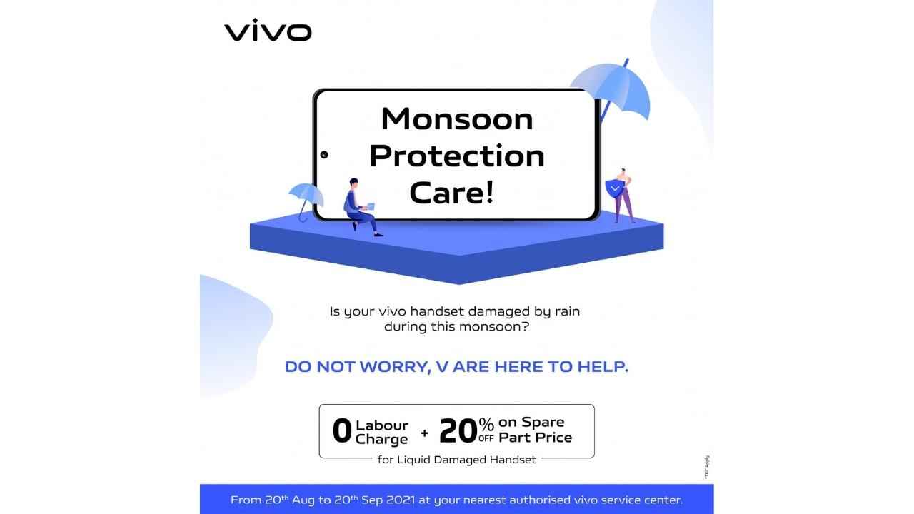 vivo Monsoon Care programme announced with 20% discount on spare parts