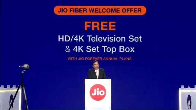 JioFiber Free LED TV