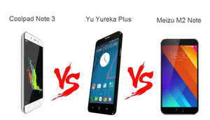 Meizu M2 note vs Coolpad Note 3 vs Yu Yureka Plus: Quick Comparison