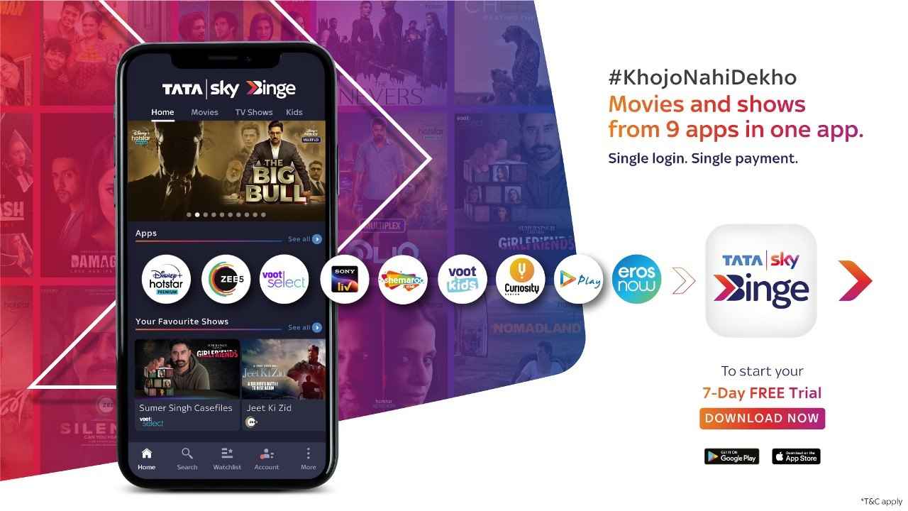 Tata Sky Binge app for Android and iOS launched, plans start from Rs 149