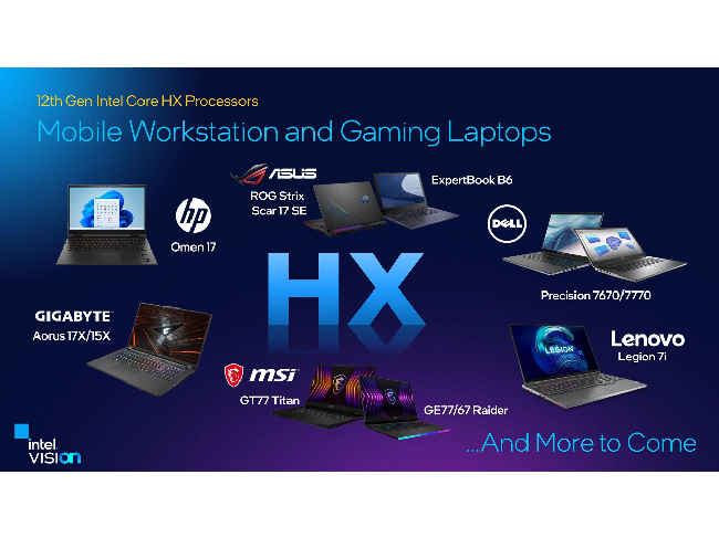 Intel HX Alder Lake gaming laptop