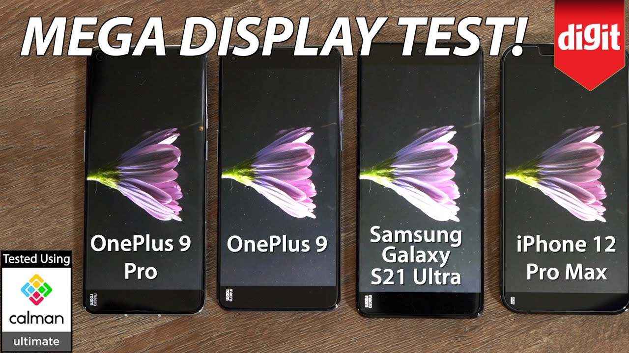 OnePlus 9 and the OnePlus 9 Pro beats Samsung and Apple flagships in our display test comparison