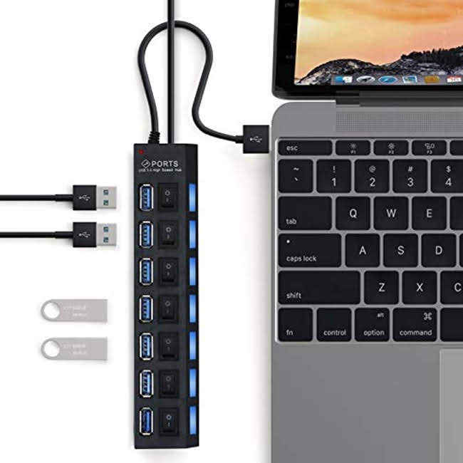 PREMIUM AV నుండి 7 పోర్ట్ USB అడాప్టర్ : ధర కేవలం రూ. 235 మాత్రమే