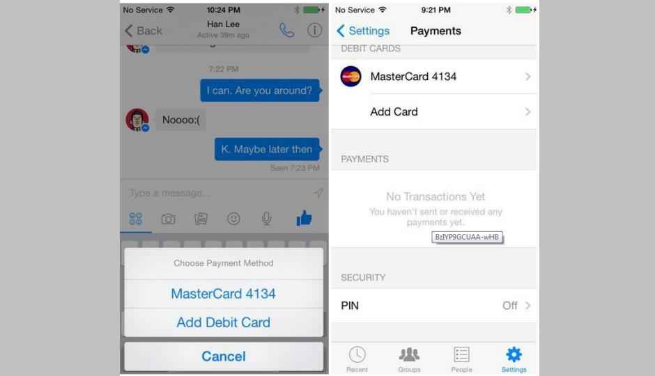 Facebook Messenger to support money transfers?