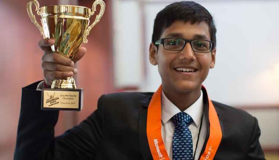 Indian teen wins 2014 Microsoft PowerPoint 2010 World Championship