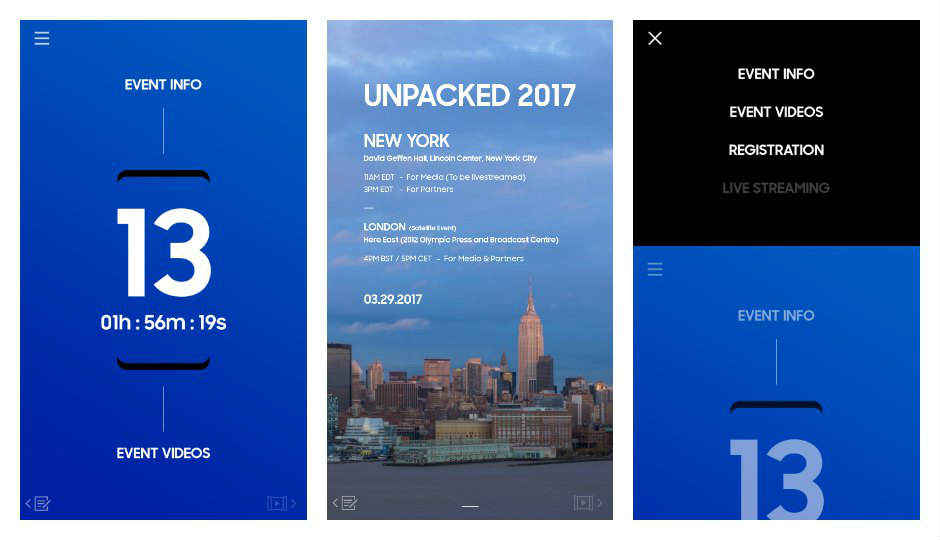 Samsung launches the ‘Unpacked 2017’ app ahead of its March 29 event
