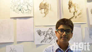 Artwork at the Mumbai Film and Comics Convention 2014