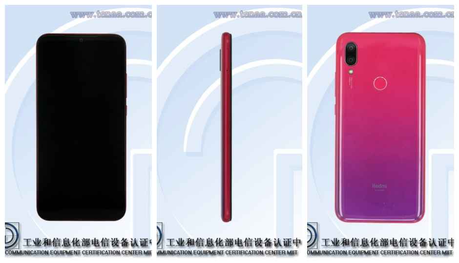 Redmi 7 TENAA listing suggests dual rear cameras, 6.26-Inch HD+ display and more