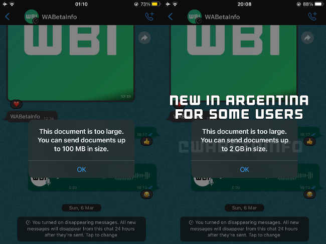 WhatsApp 2GB file transfer feature | Source: WABetaInfo