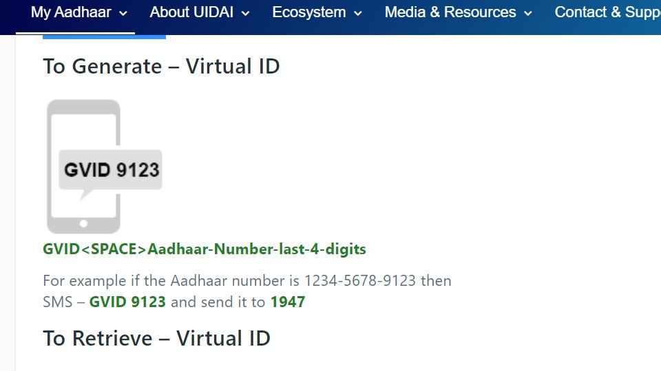 how-to-lock-aadhaar-card-create-virtual-id-via-sms-digit