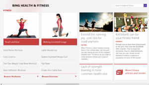 Bing Health and Fitness