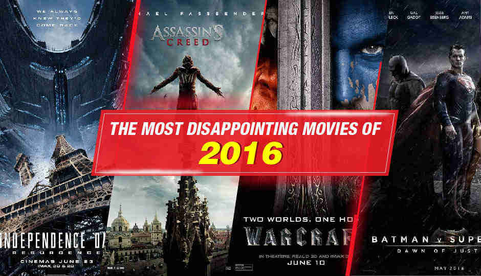 Disappointing Sci-Fi, Fantasy and Superhero movies of 2016