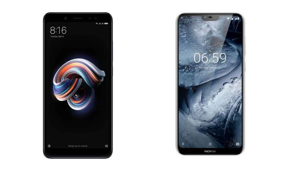 Spec comparison: Nokia 6.1 Plus vs Xiaomi Redmi Note 5 Pro