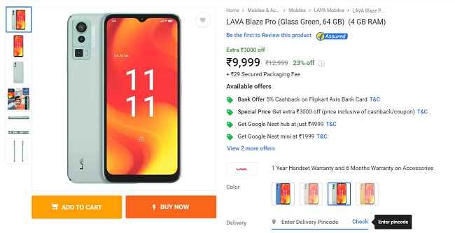 Lava Blaze Pro launched in india