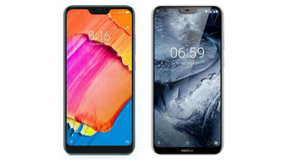 Specs comparison: Xiaomi Redmi 6 pro vs Nokia 6.1 plus