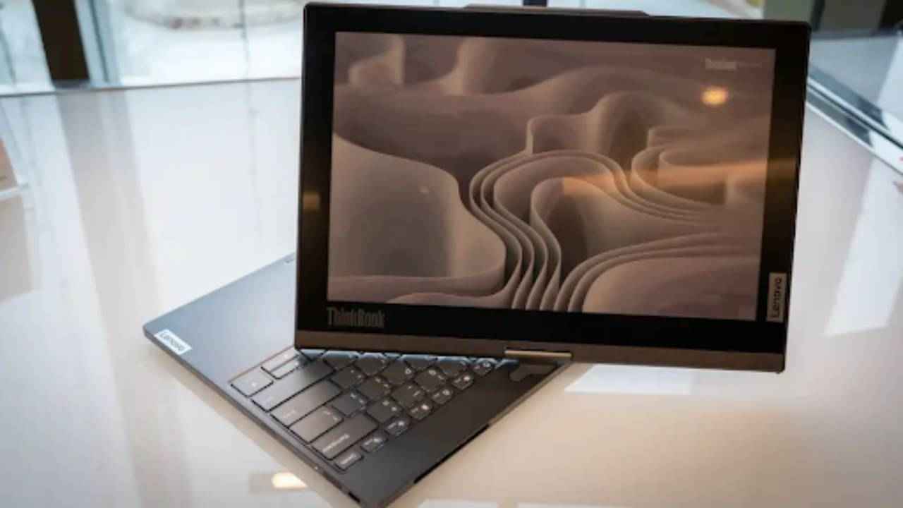 CES 2023: Lenovo unveiled a Windows laptop that has a rotating E-Ink display  | Digit