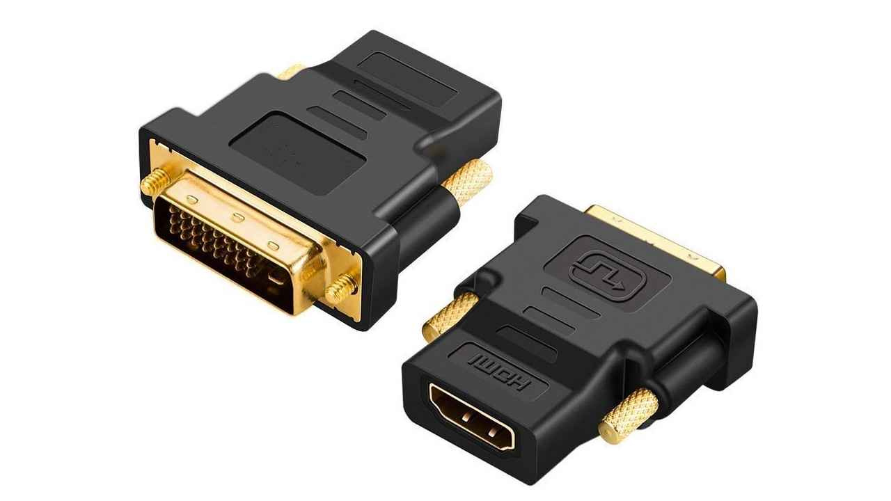 HDMI female to DVI male convertors