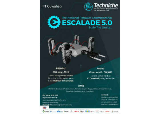 Mount Up Your Robotic Skills through Escalade-National Robotic Championship, -IIT Guwahati