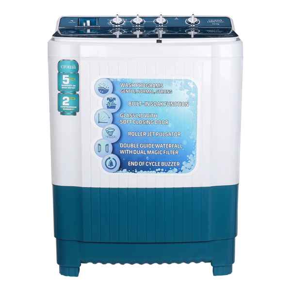 Croma 9 kg Semi-Automatic Top Load Washing Machine (CRAW2253)