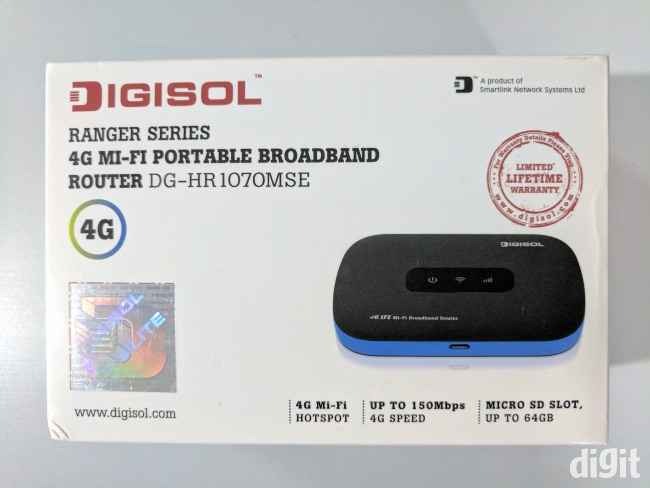 Digisol HR-1070MSE 4G wireless router box