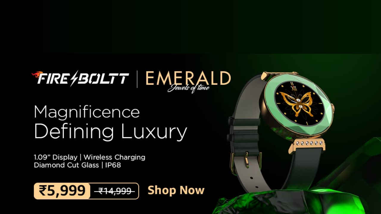 Fire-Boltt Emerald smartwatch for women launched in India, priced at ₹5,999