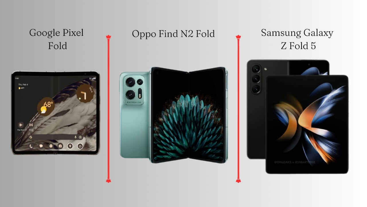 Google Pixel Fold vs Samsung Galaxy Z Fold 5 vs Oppo Find N2 Flip: What’s your choice?