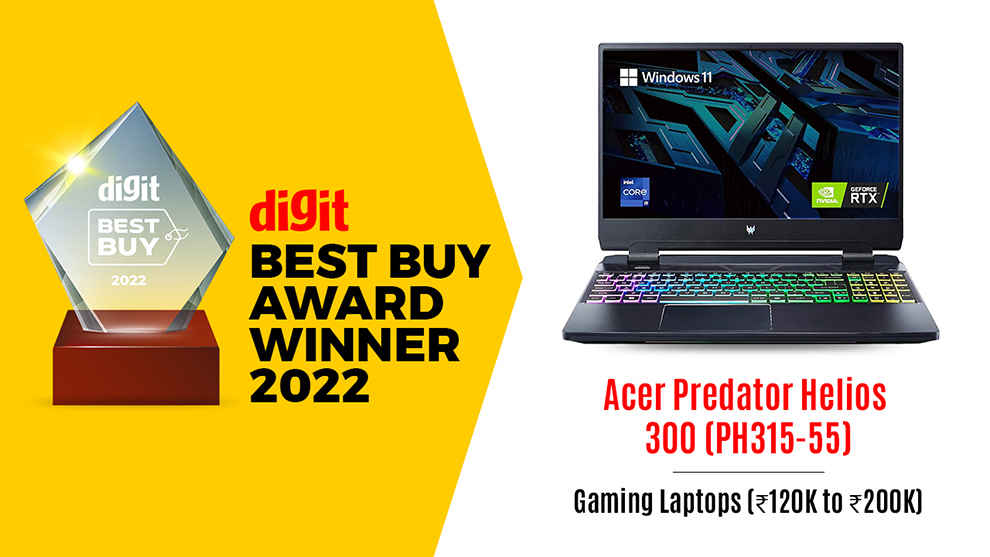Digit Best Buy Award 2022 Winner: Acer Predator Helios 300